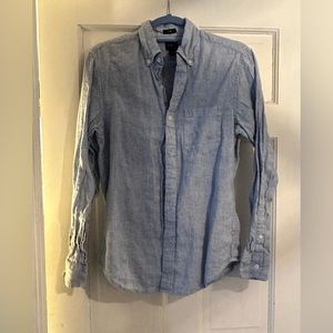 JCREW Linen Chambray Button Down
